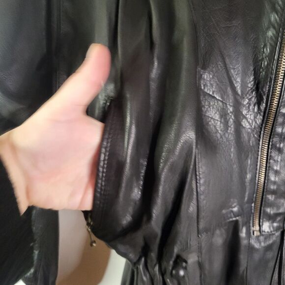Fitted 80s Black Leather Women's Jacket - Picture 7 of 14